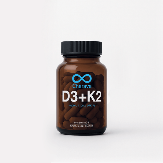 Charava Vitamin D3 (4000IU) + K2 (MK-7)