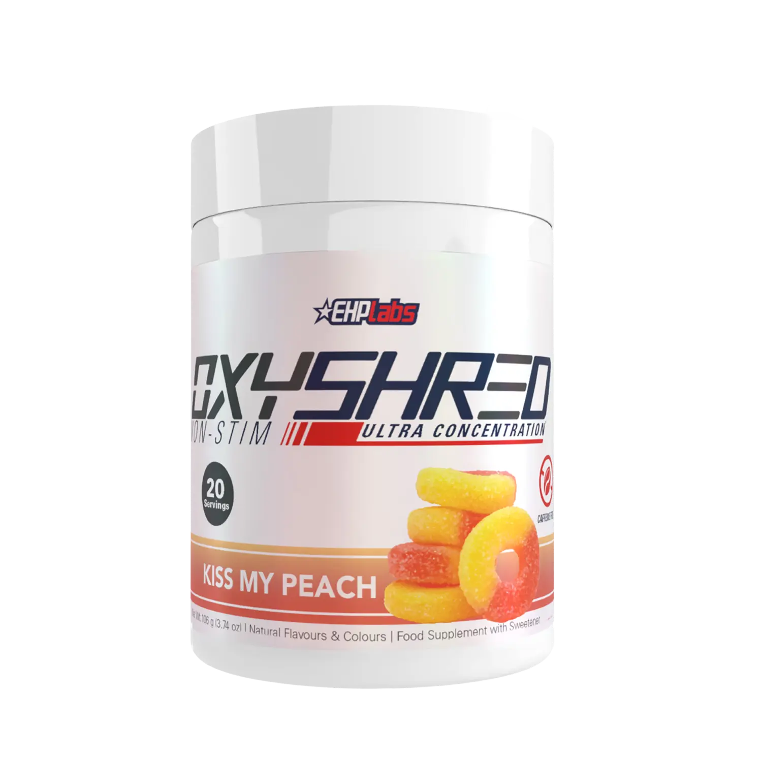EHPlabs OxyShred Non-Stim Kiss My Peach 20 Servings product image