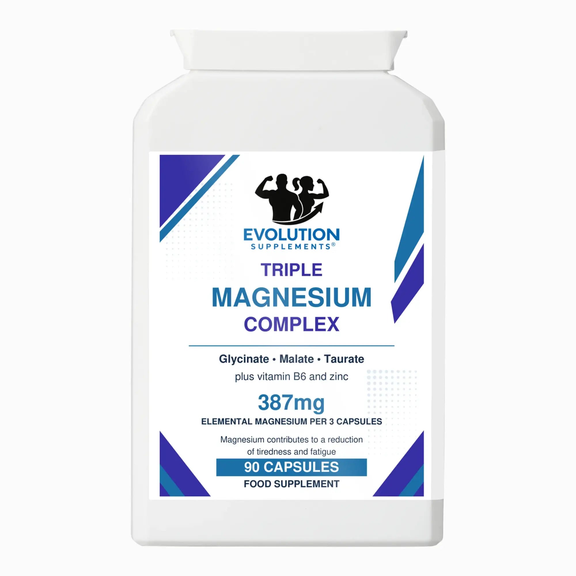 Evolution Supplements Triple Magnesium Complex 90 capsules front of bottle