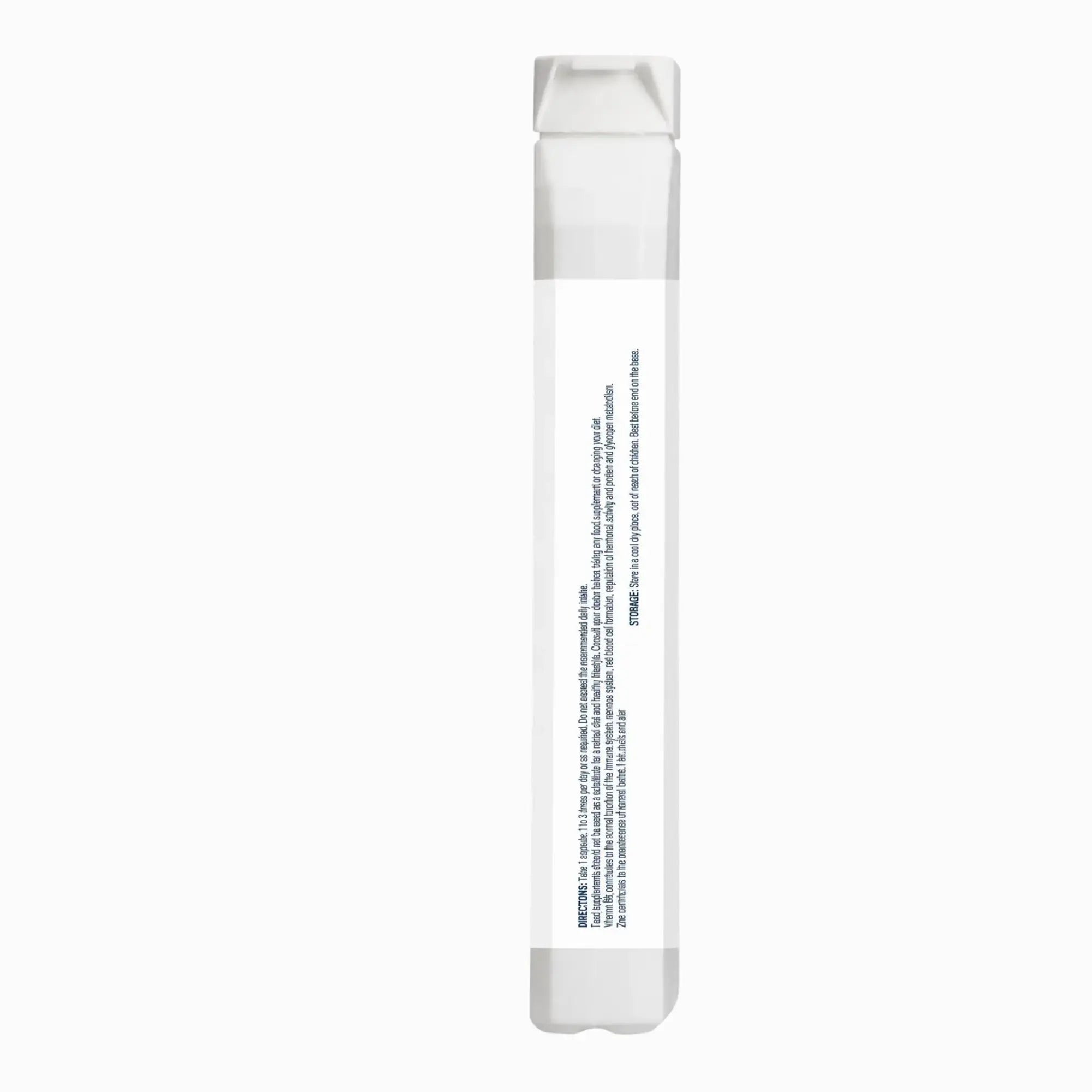 Evolution Supplements Triple Magnesium Complex directions and storage on bottle spine