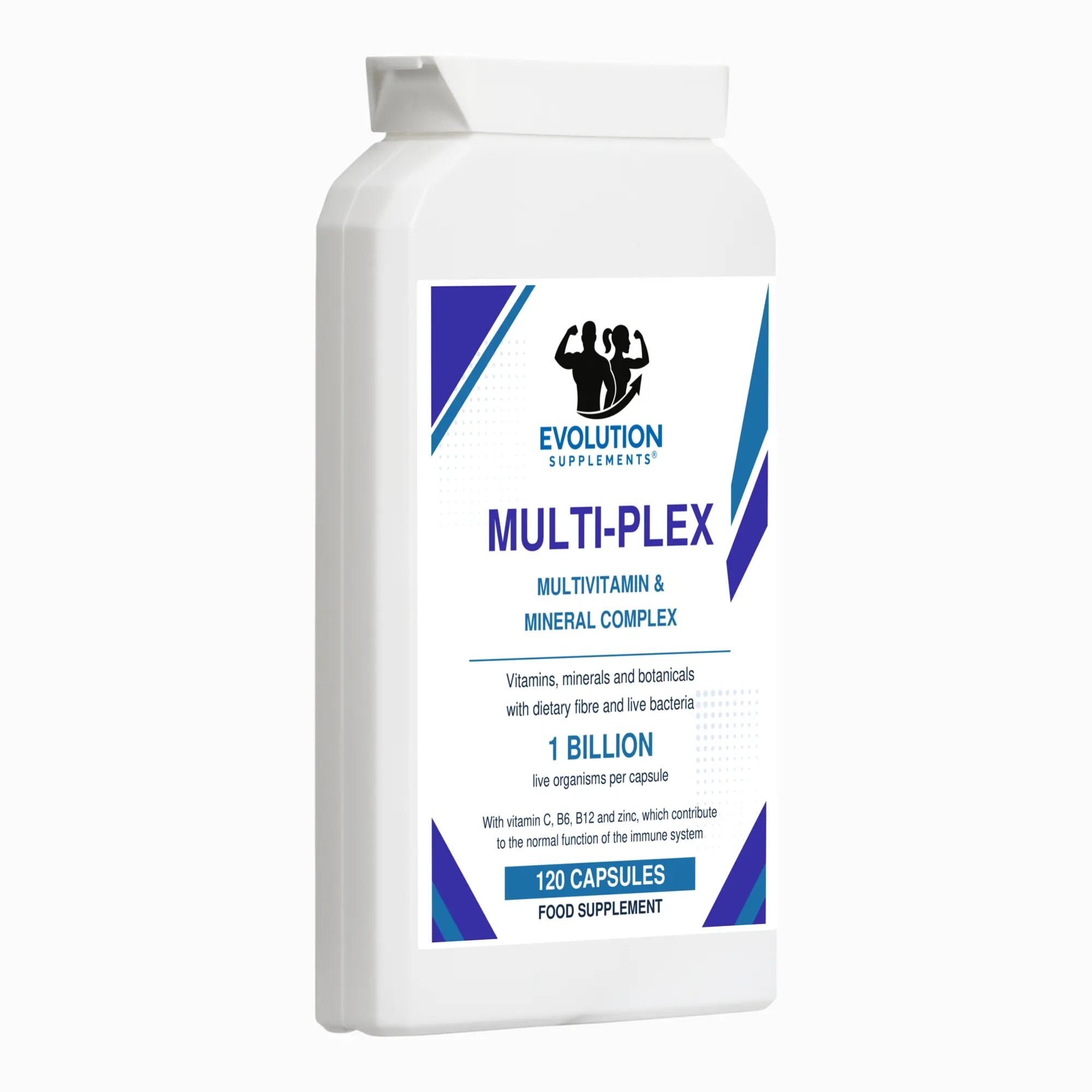 Evolution Supplements Multi-Plex 120 capsules reverseperspective