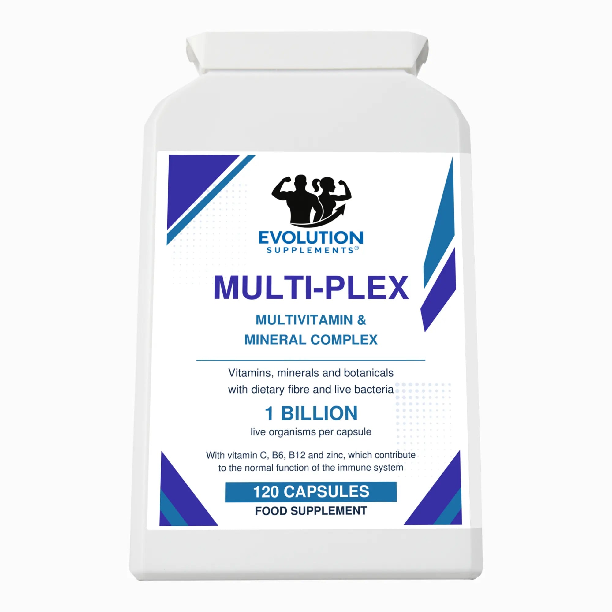 Evolution Supplements Multi-Plex 120 capsules up