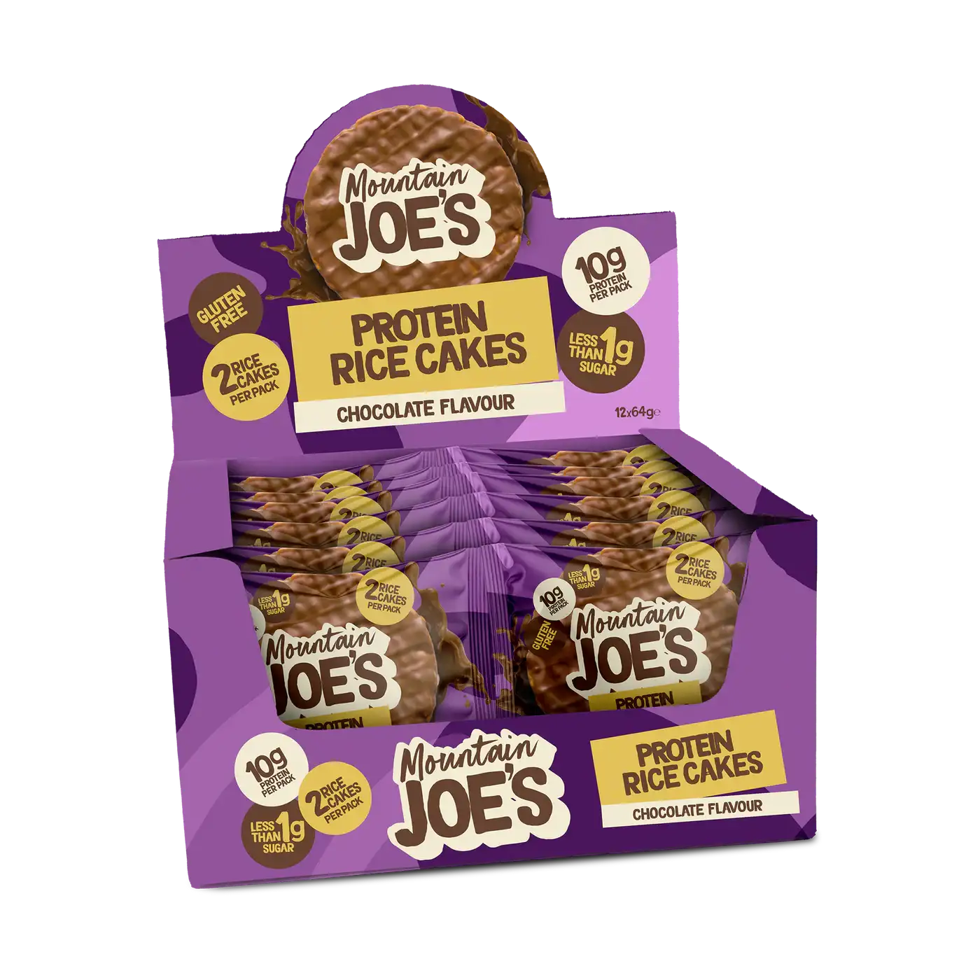 Mountain Joe Protein Rice Cake Twin Packs (12x2x32g) - Variety of Flavours