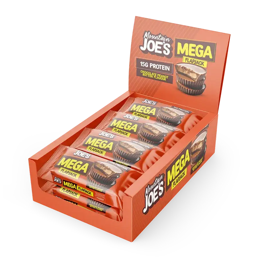 Mountain Joes Mega Flapjack (Variety of Flavours, box of 12 or singles) - Evolution Supplements