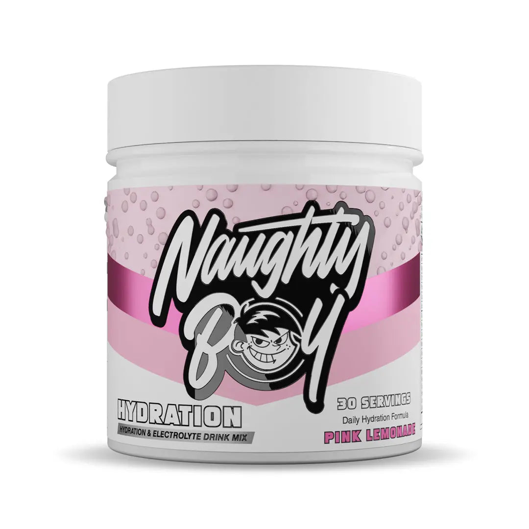 Naughty Boy Hydration 255g – Pink Lemonade flavour tub