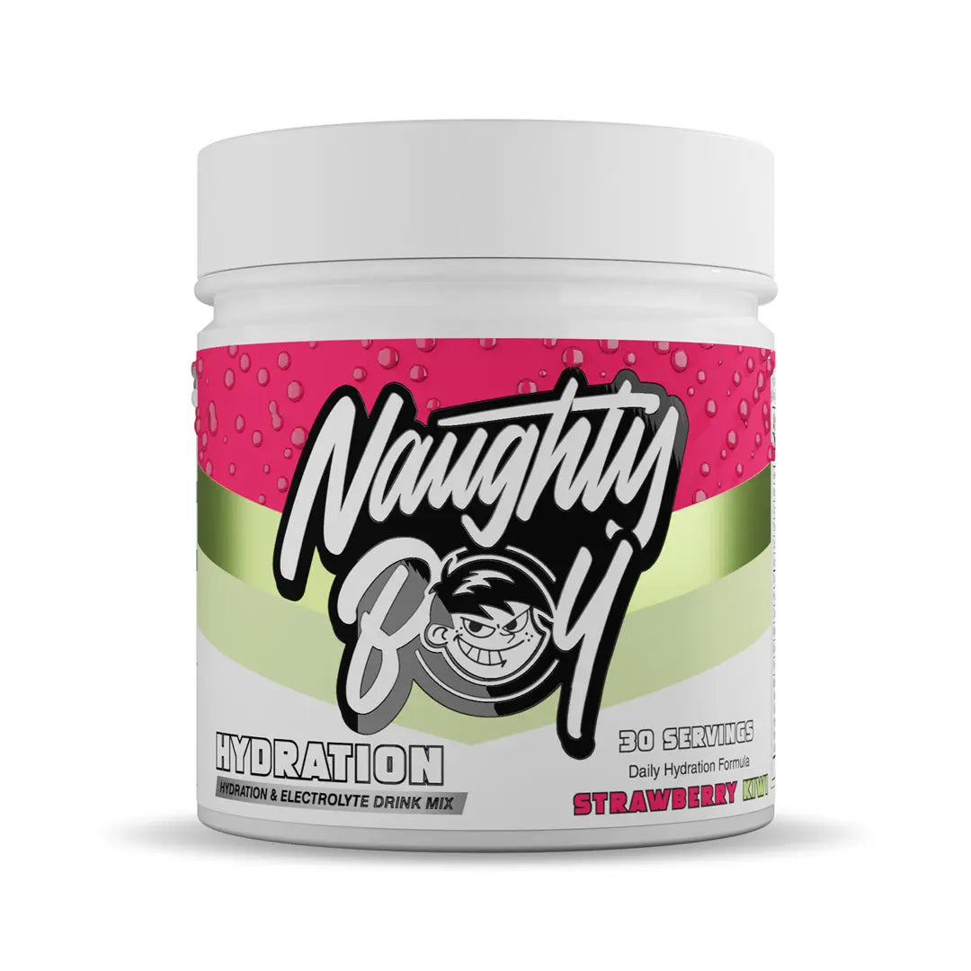 Naughty Boy Hydration 255g – Strawberry Kiwi flavour tub