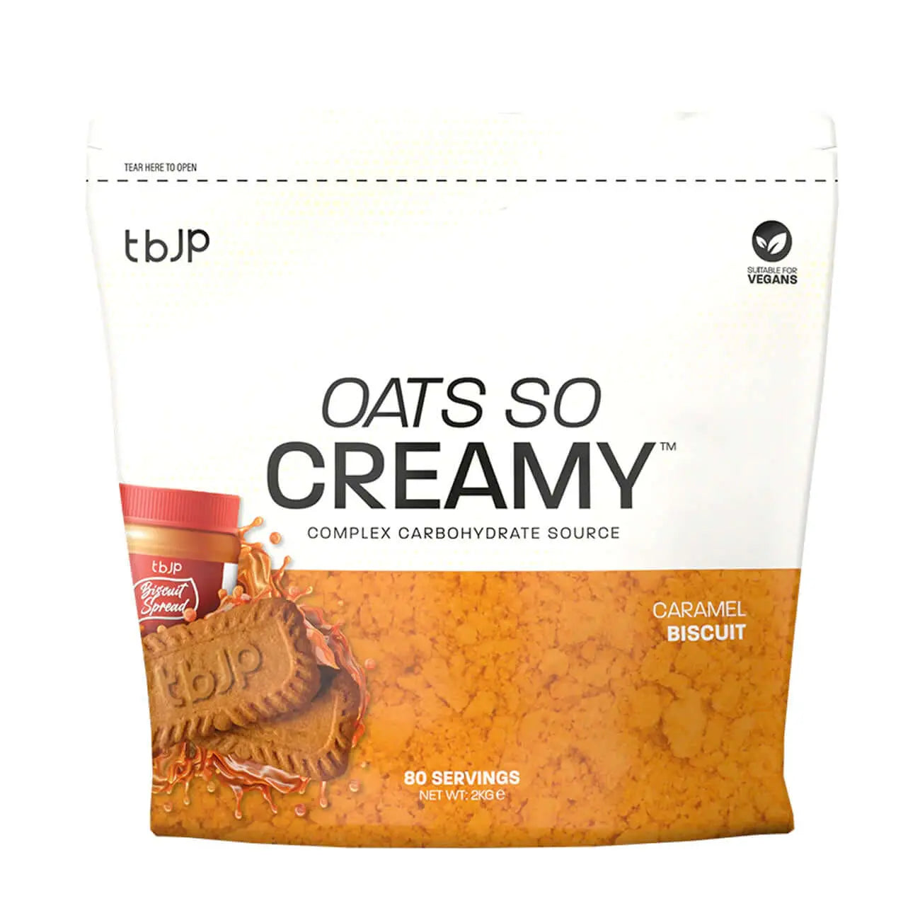Trained By JP Oats So Creamy Size: 2kg Flavour: Caramel Biscuit
