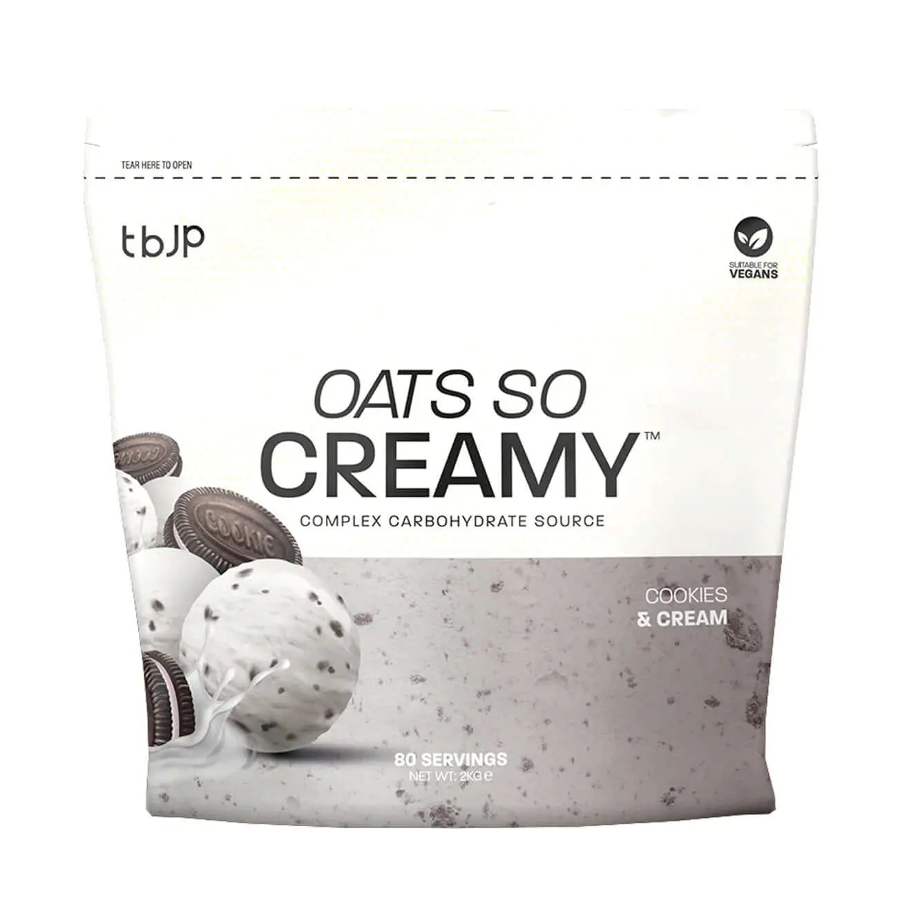 Trained By JP Oats So Creamy Size: 2kg Flavour: Cookies & Cream