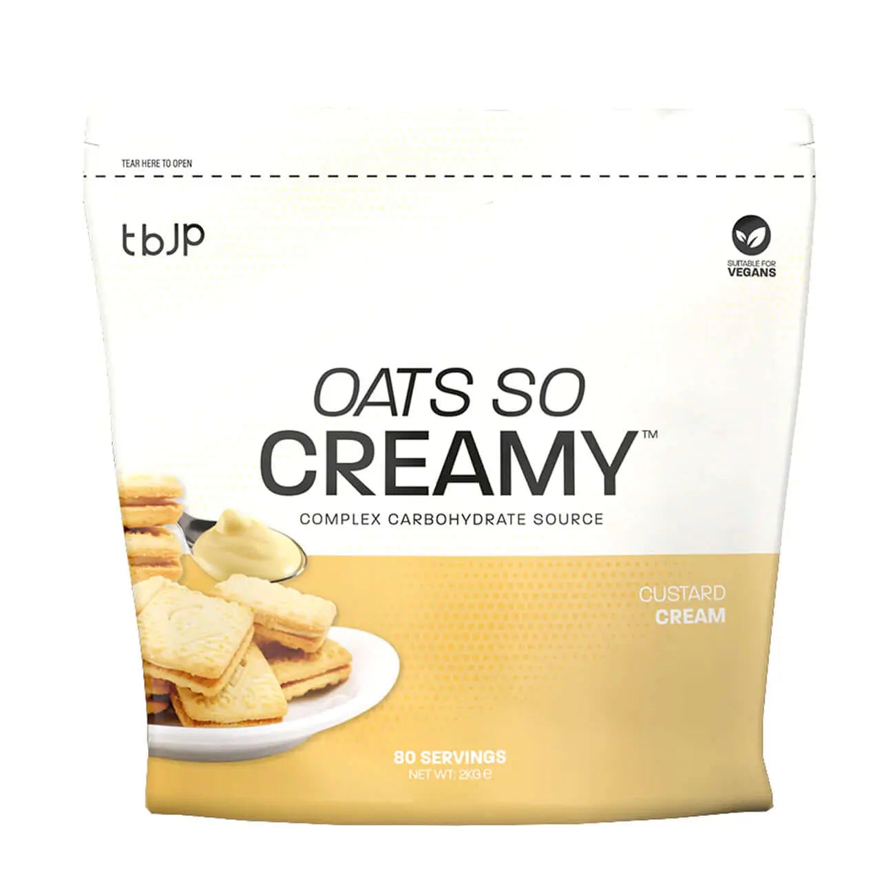 Trained By JP Oats So Creamy Size: 2kg Flavour: Custard Cream