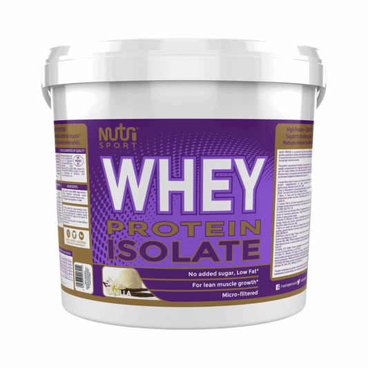 NutriSport Whey Protein Isolate 5kg - Variety of Flavours