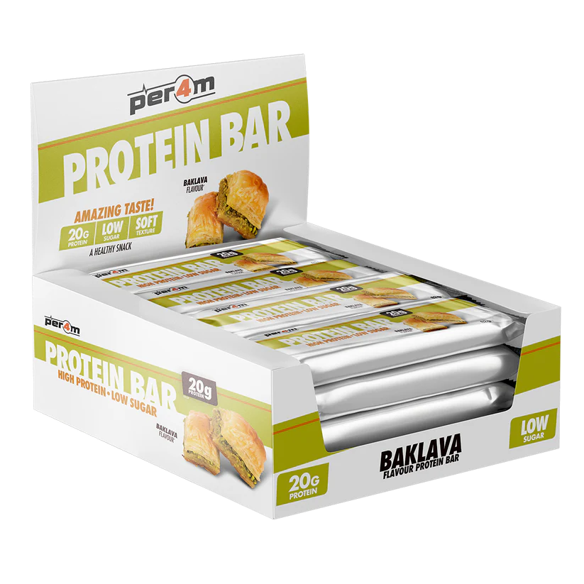 Per4m Creatine 90 Capsules & Per4m Protein Bar 12x62g 'On The Go' Bundle