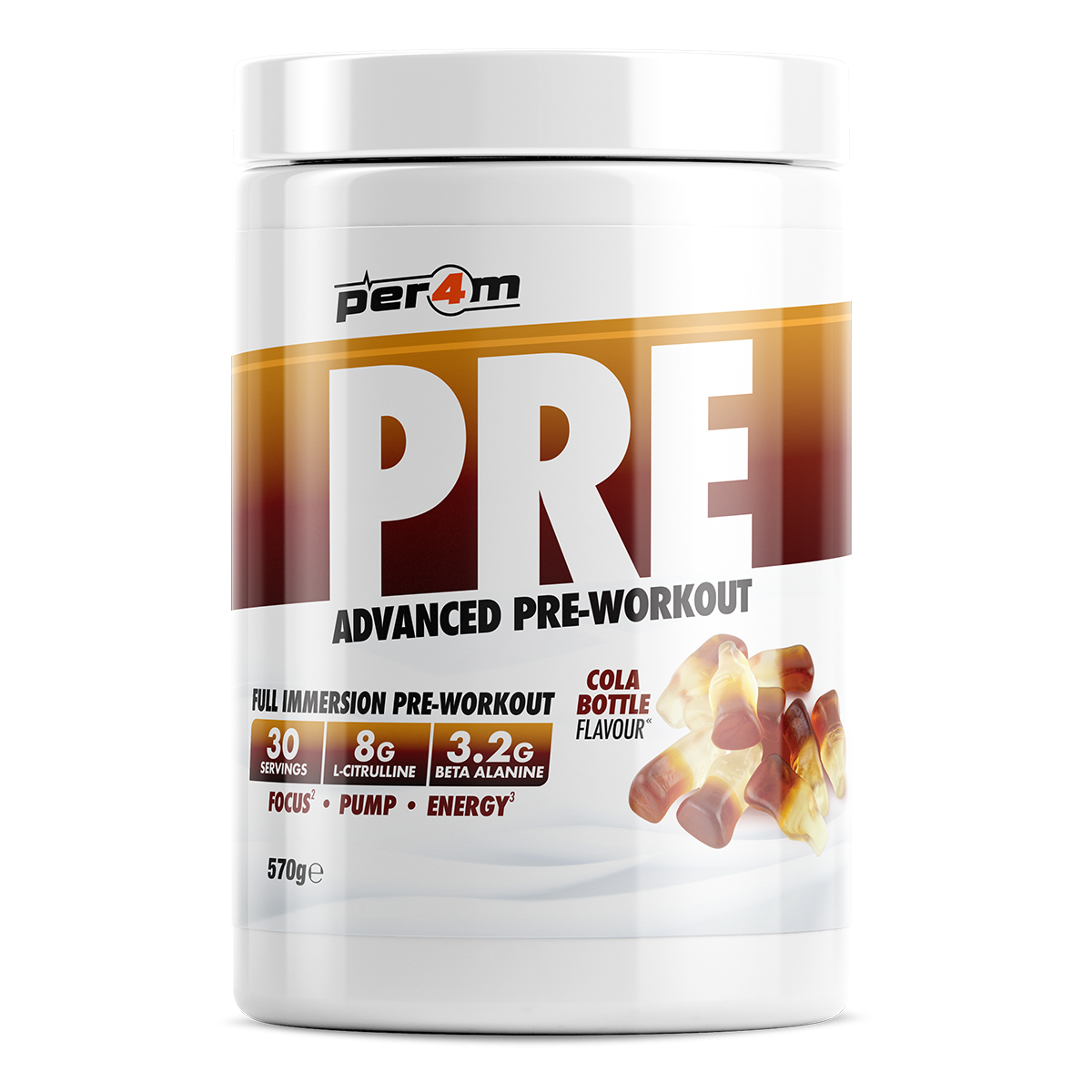Per4m - PRE-Workout Stim 95g (5 Servings) - Variety of Flavours