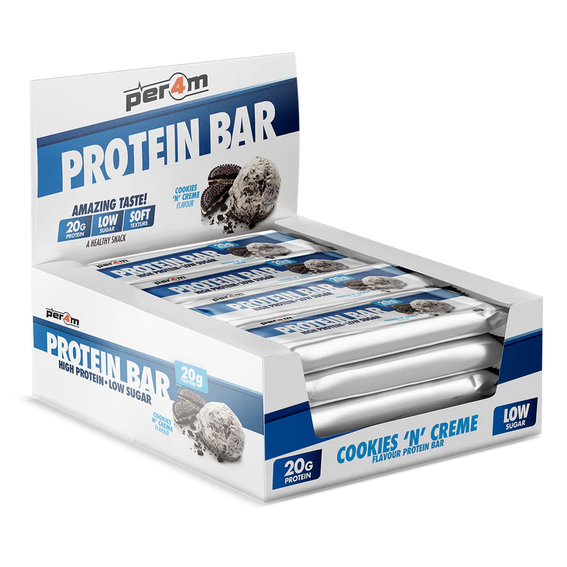 Per4m Creatine 90 Capsules & Per4m Protein Bar 12x62g 'On The Go' Bundle