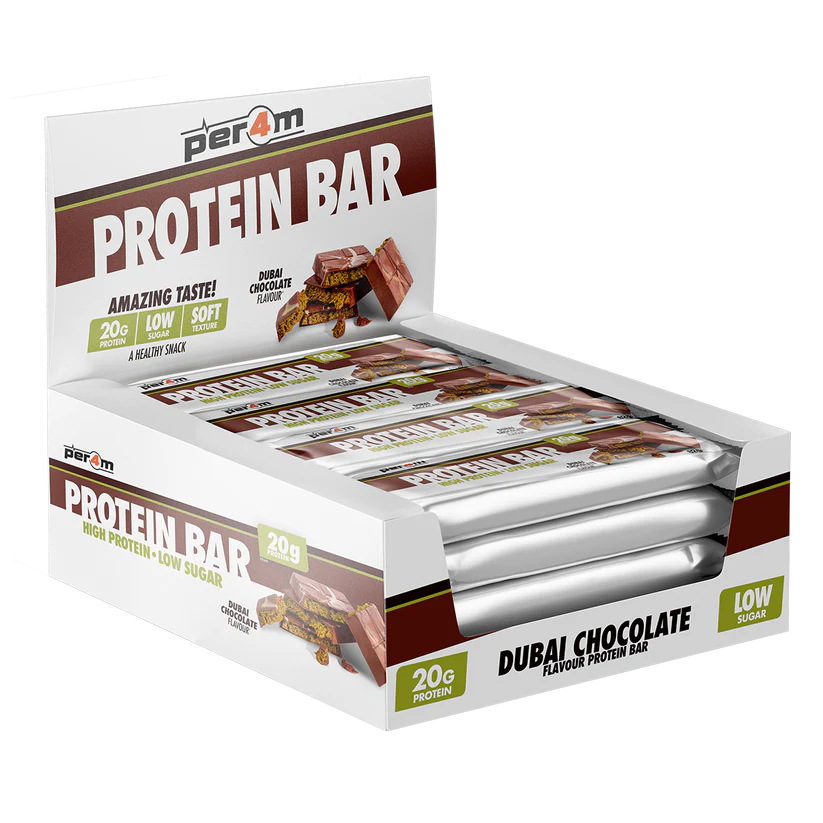 Per4m Creatine 90 Capsules & Per4m Protein Bar 12x62g 'On The Go' Bundle