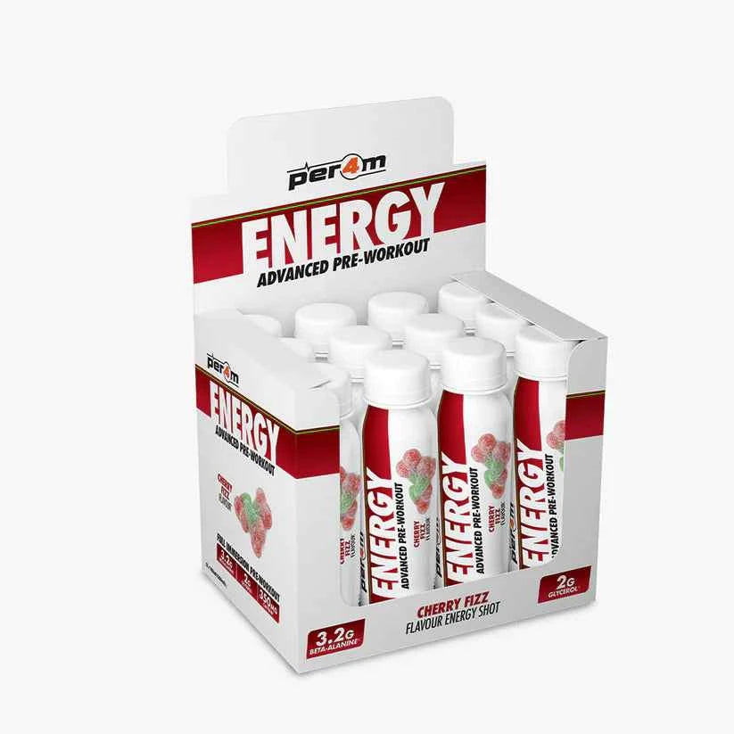 Per4m Energy Pre Workout Shots - Various Flavours Available Box of 12