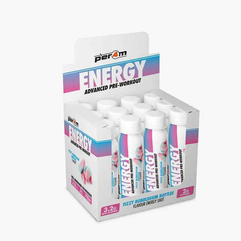 Per4m Energy Pre Workout Shots - Various Flavours Available Box of 12