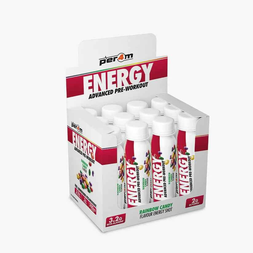 Per4m Energy Pre Workout Shots - Various Flavours Available Box of 12