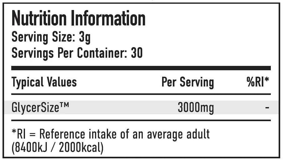 Per4m GlycerSize™ Powder 90g - 30 Servings