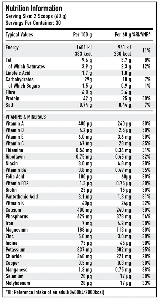 Per4m Meal Replacement Shake 1.8kg Tub Nutritional