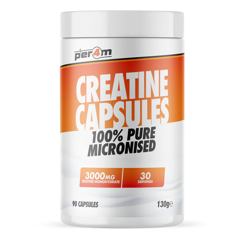 Per4m Creatine 90 Capsules & Per4m Protein Bar 12x62g 'On The Go' Bundle