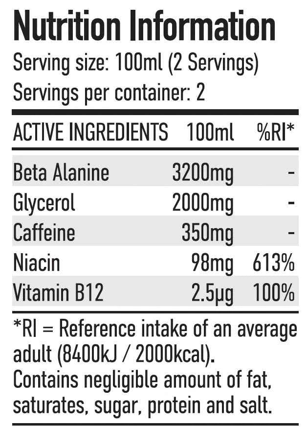 Per4m Energy Pre Workout Shots - Various Flavours Available Box of 12