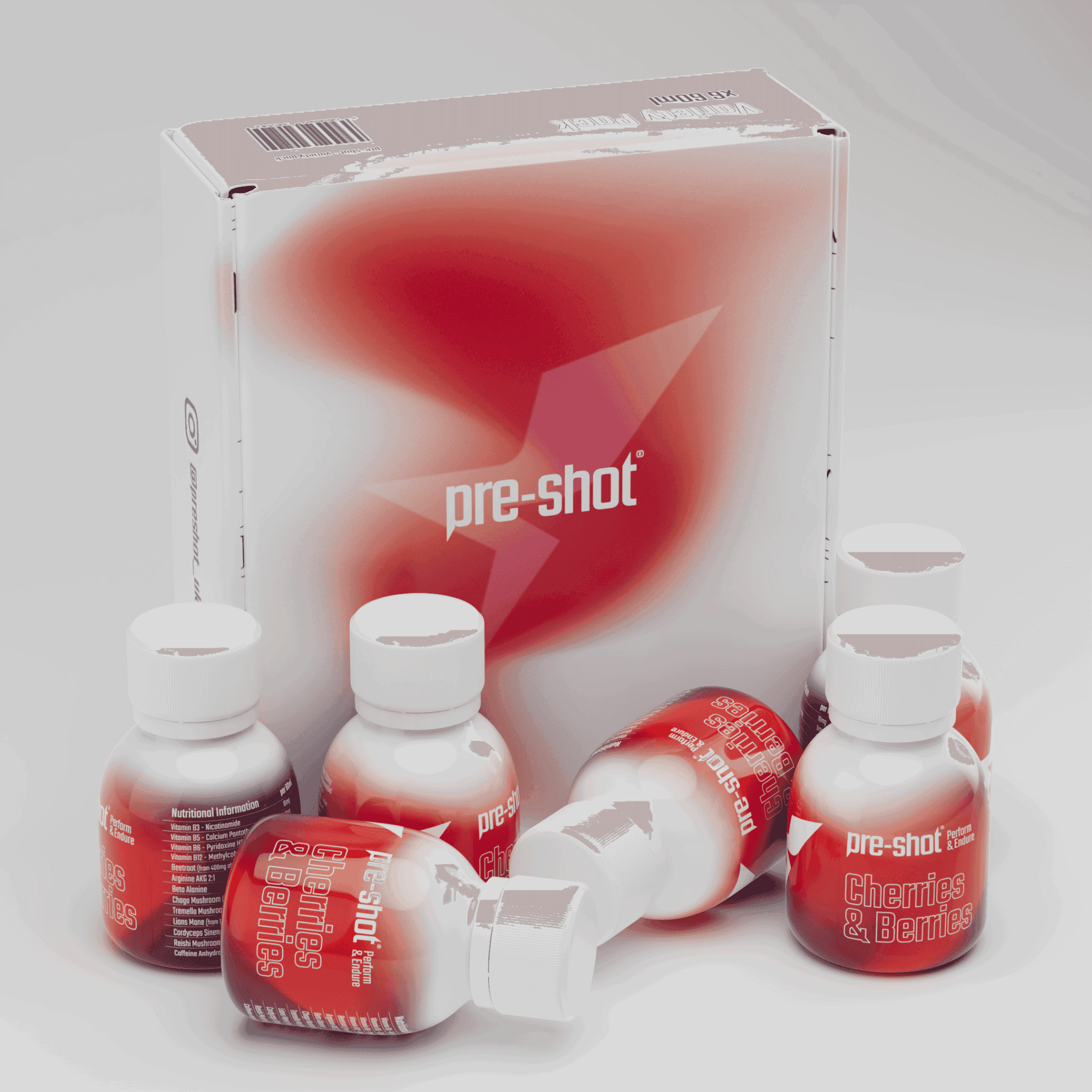 Pre-Workout Shot - Cherries & Berries (6 x 60ml)