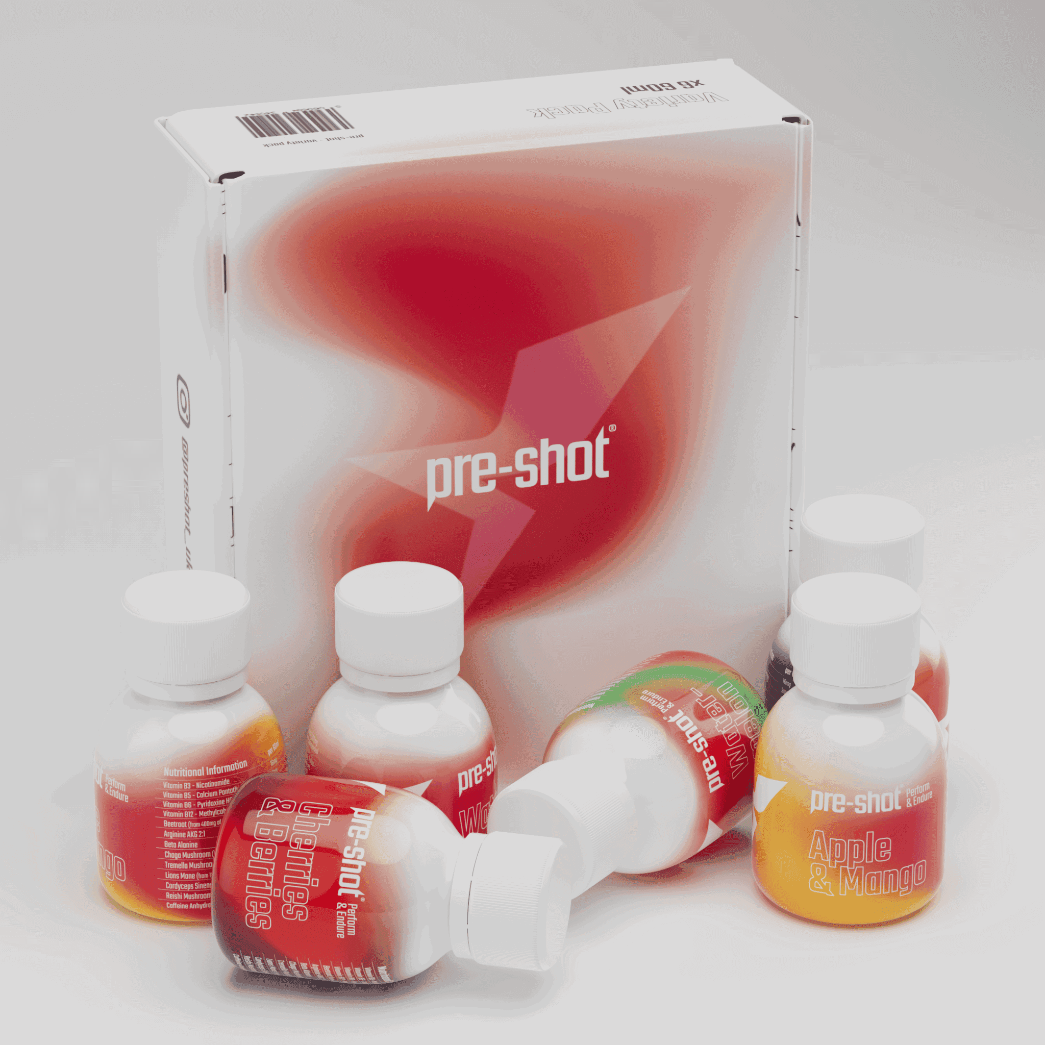Pre-Workout Shot - Fruit Variety Pack (6 x 60ml)