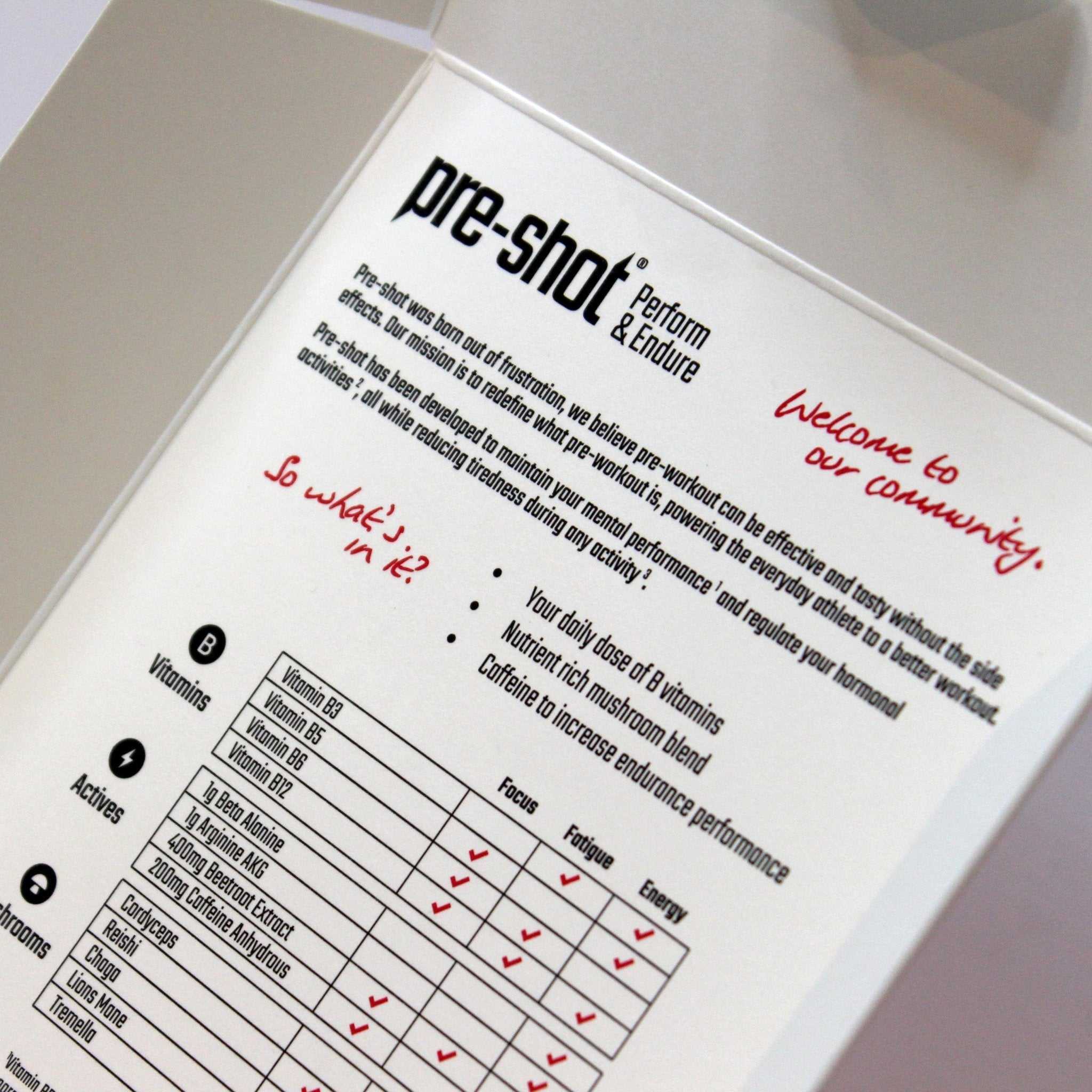 Pre-Workout Shot - Apple & Mango (6 x 60ml)