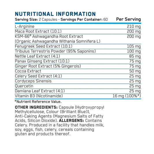 Applied Nutrition Sex Bomb For Him - 120 Capsules
