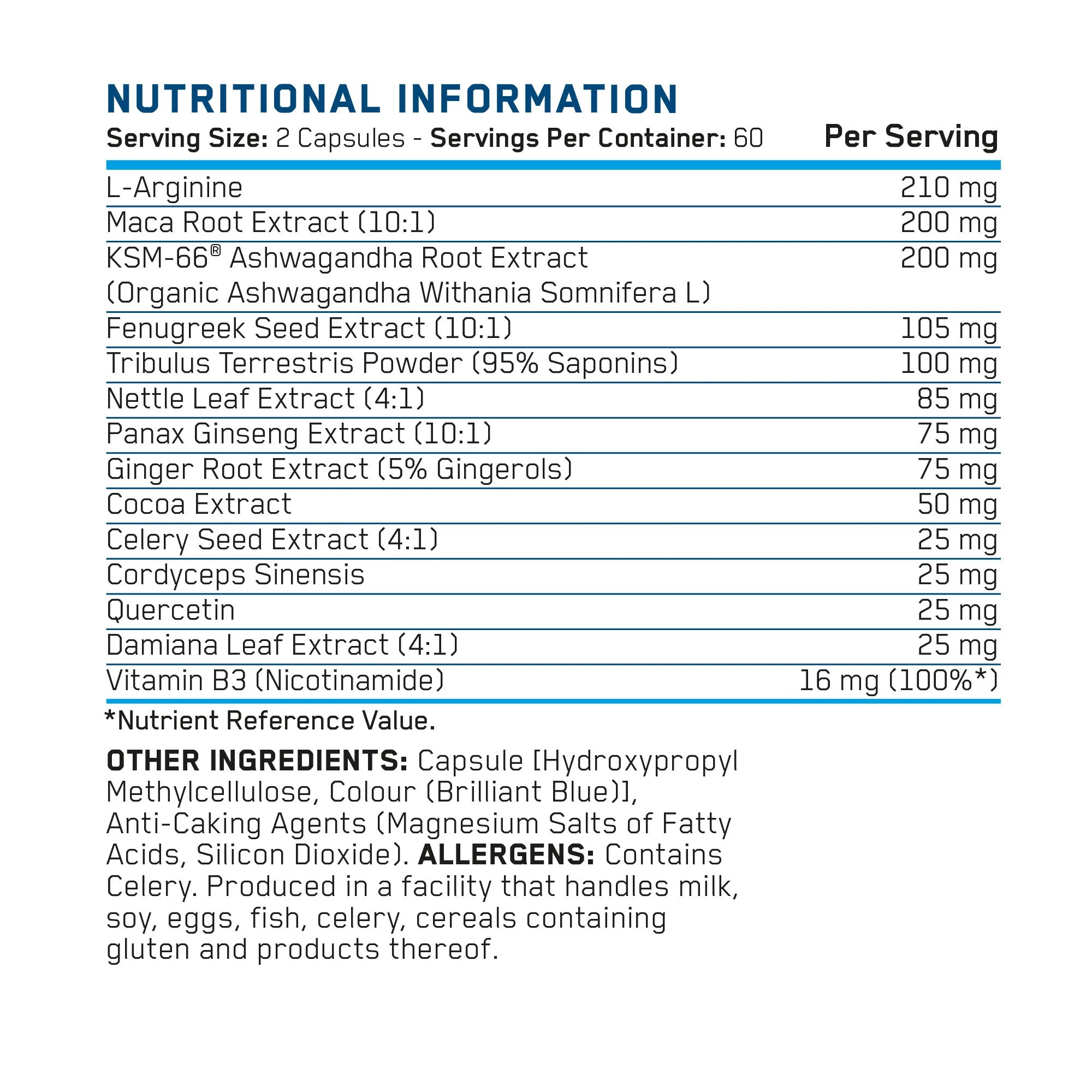 Applied Nutrition Sex Bomb For Him - 120 Capsules