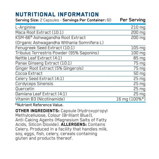 Applied Nutrition Sex Bomb For Him - 120 Capsules