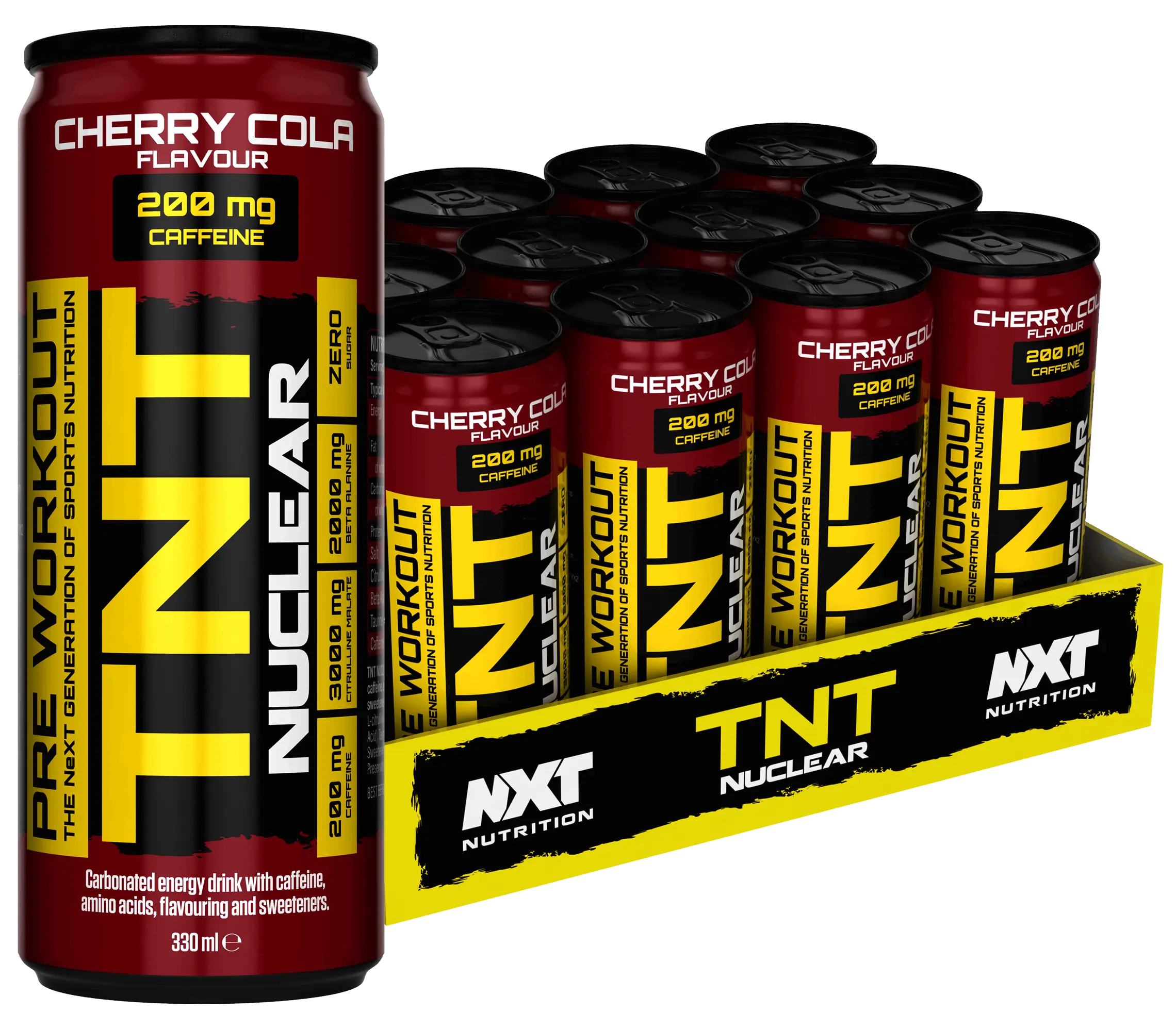 NXT TNT Nuclear 330ml - Single Can or Case of 12 - Various Flavours