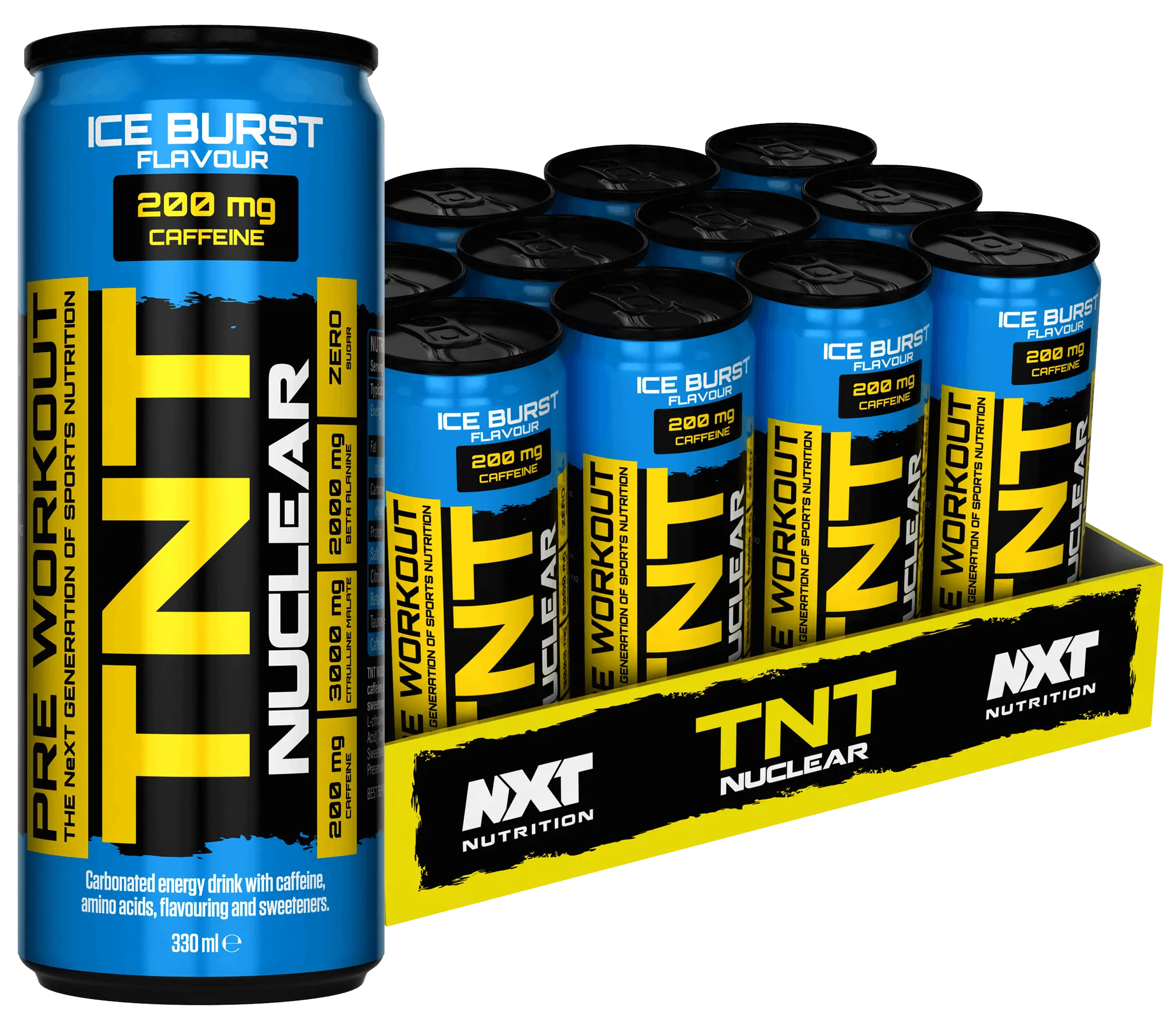 NXT TNT Nuclear 330ml - Single Can or Case of 12 - Various Flavours