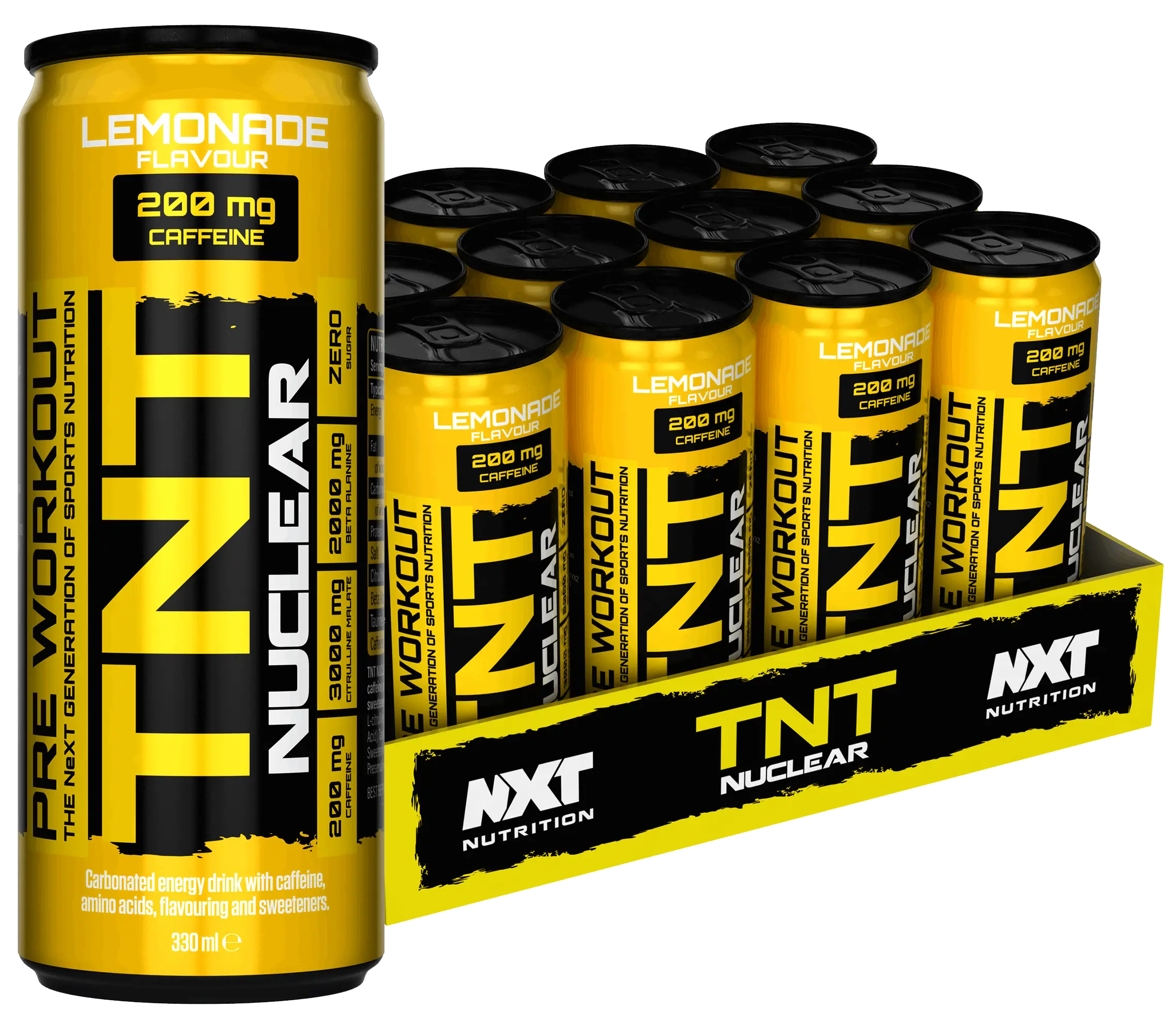 NXT TNT Nuclear 330ml - Single Can or Case of 12 - Various Flavours