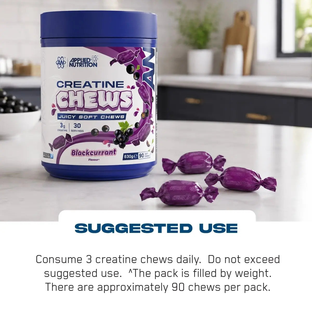 Applied Nutrition Creatine Chews suggested use