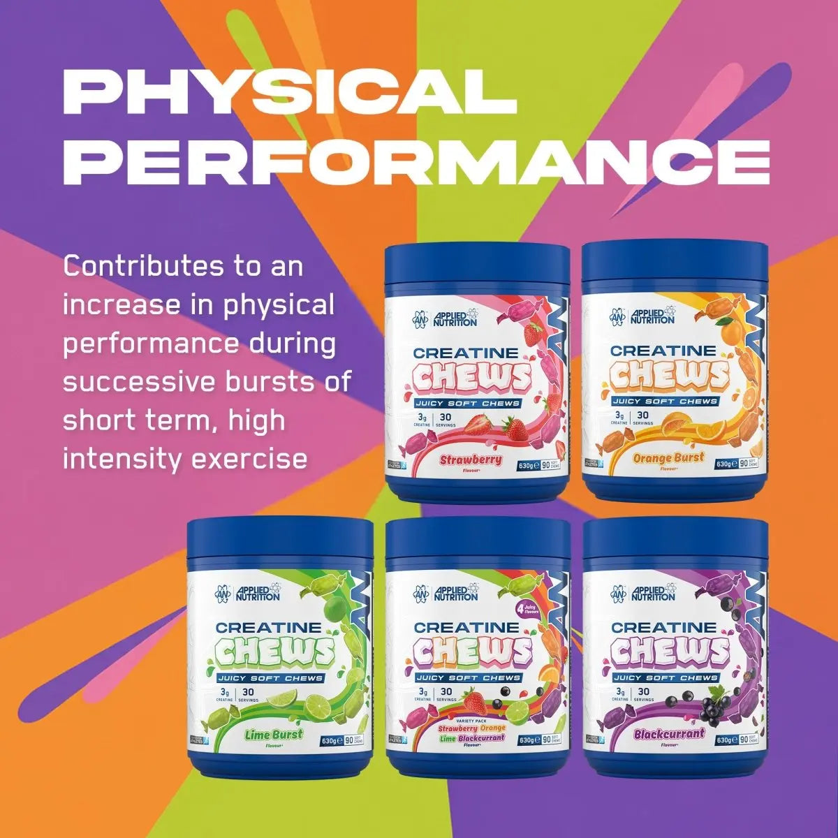 Applied Nutrition Creatine Chews physical performance